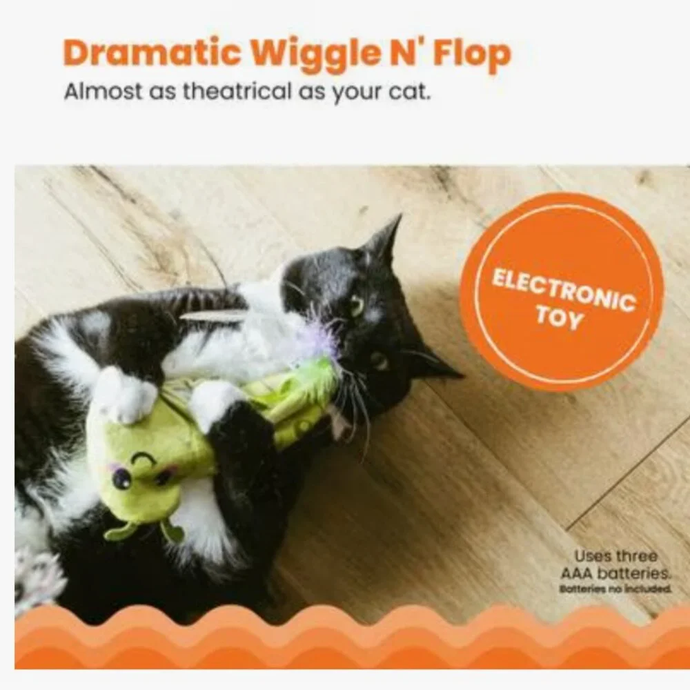 PET: Wiggle Worm Electronic Flopping Cat Toy